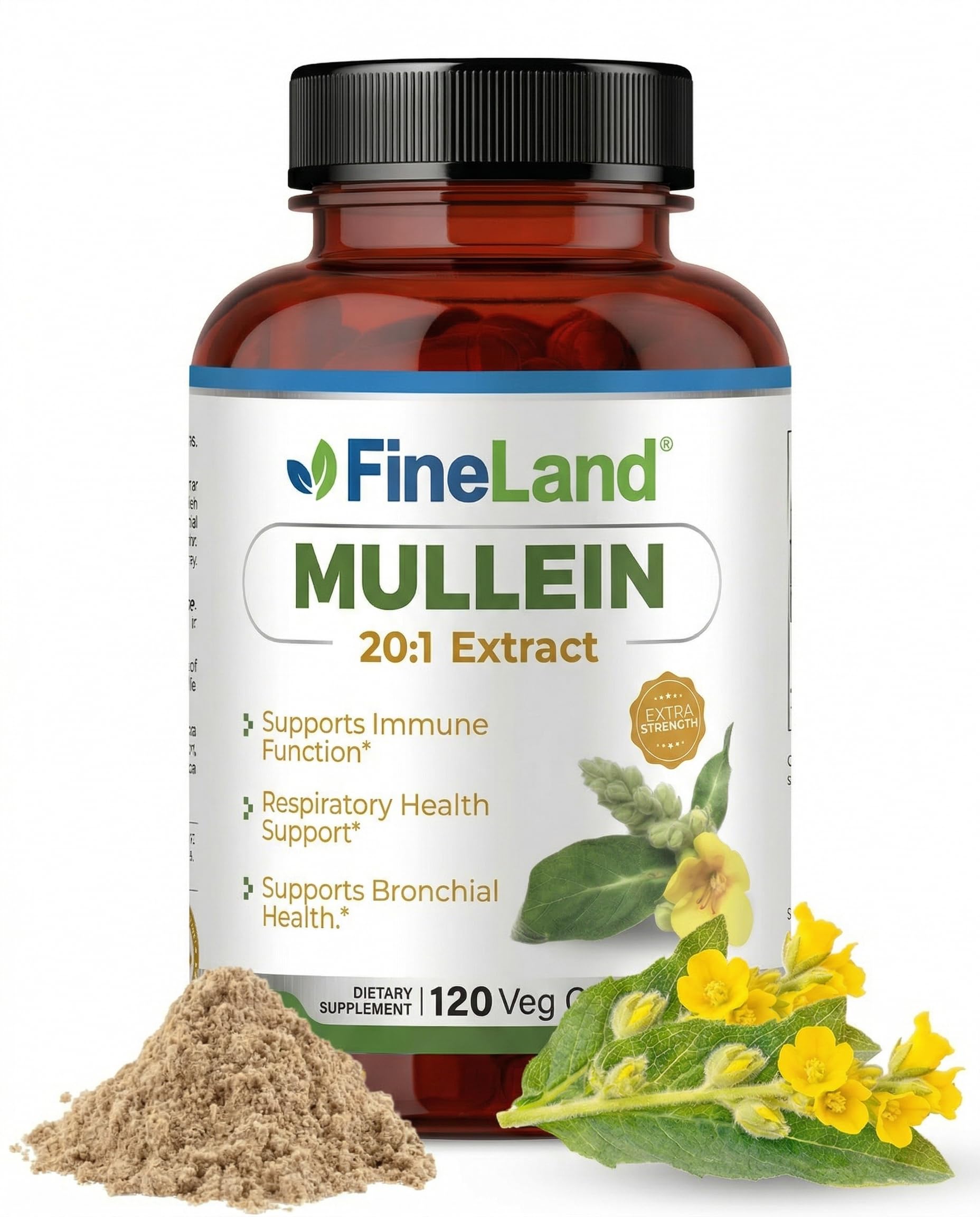 Amazon.com: FineLand Mullein Extract – Lung Cleanse & Respiratory