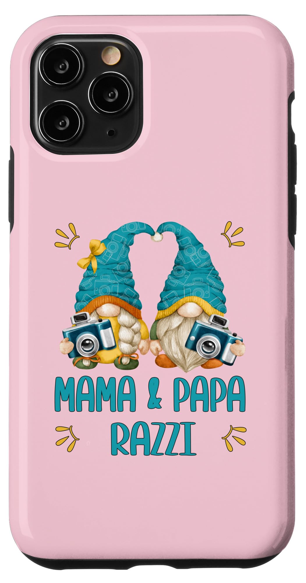 iPhone 11 Pro Funny Photographer Gnome Mama And Papa Razzi For Mom And Dad Case