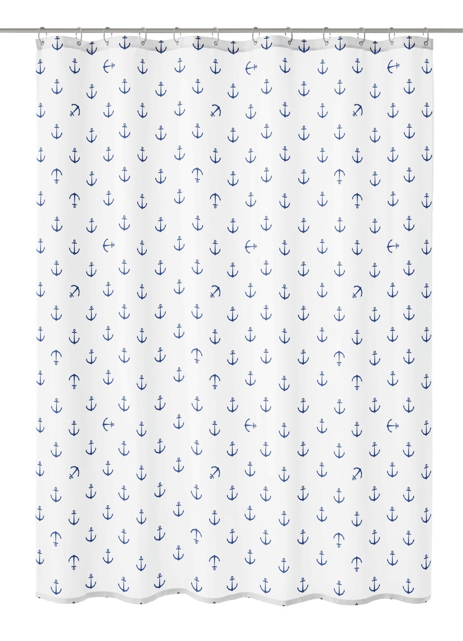 Kleine Wolke Shower Curtain, Polyester, Dark Blue, 120 x 200 cm