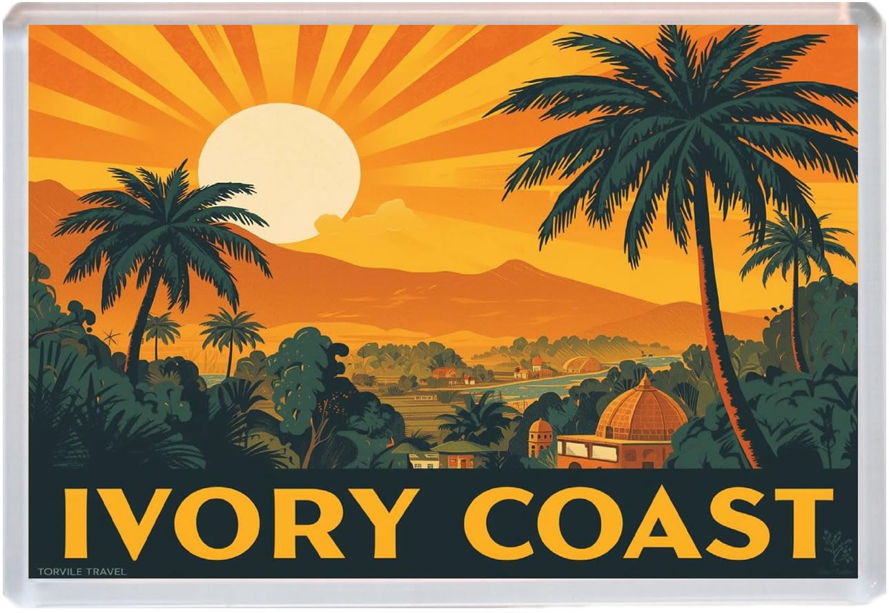 Ivory Coast - Jumbo Artistic Fridge Magnet 96 x 67mm BBSFHM2060