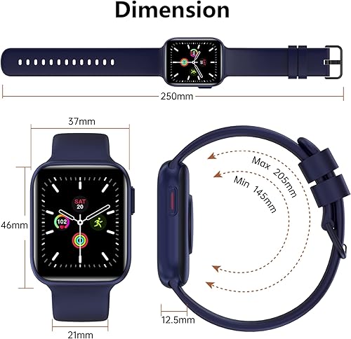 Miniatura 7 de BRIBEJAT BT4 - Reloj inteligente para mujer compatible con teléfonos iPhone Samsung Android marcadorrespuesta de llamada pantalla HD 25D de 175