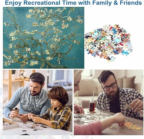 Miniatura 6 de Vincent Van Gogh - Rompecabezas de 1000 piezas para adultos, terraza de café por la noche, rompecabezas de 27.56 x 19.69 pulgadas para adultos,