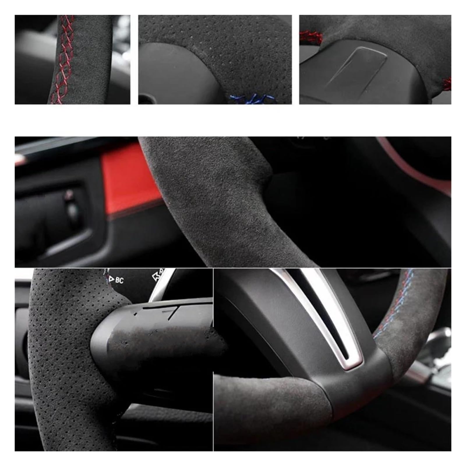 Housse Volant Cuir Suédé Pour BMW I5 Touring 2024 – Antidérapante, Respirante, Facile à Installer – Protection Toutes Saisons