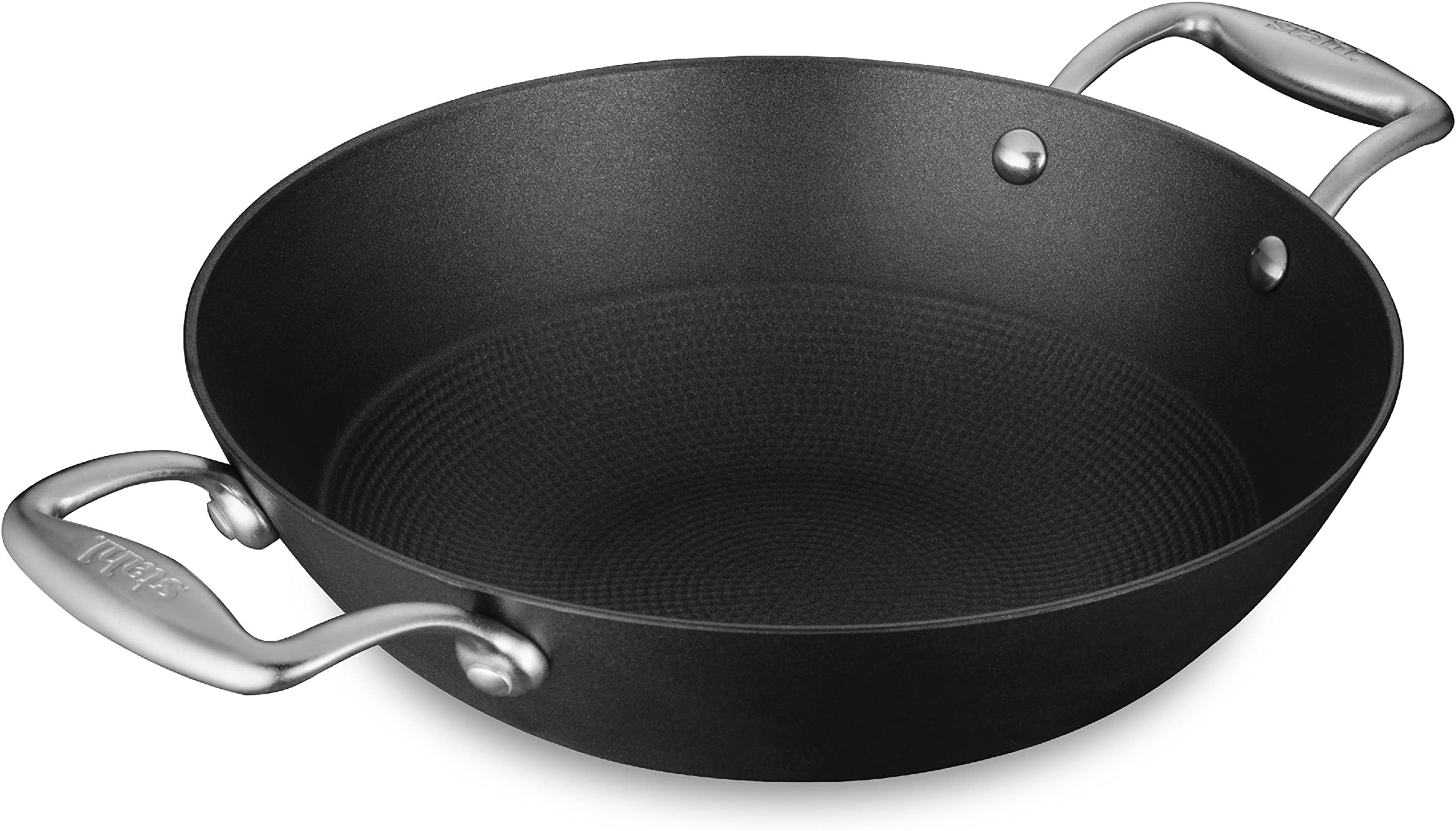 Cast Iron Kadai Without Lid I Enameled Kadhai, Rust Free I Gas & Induction Base Iron Kadai With Stay Cool SS Handles I Lightweight Stick Resistant Loha Kadhai I Cast Iron Cookware Blacksmith