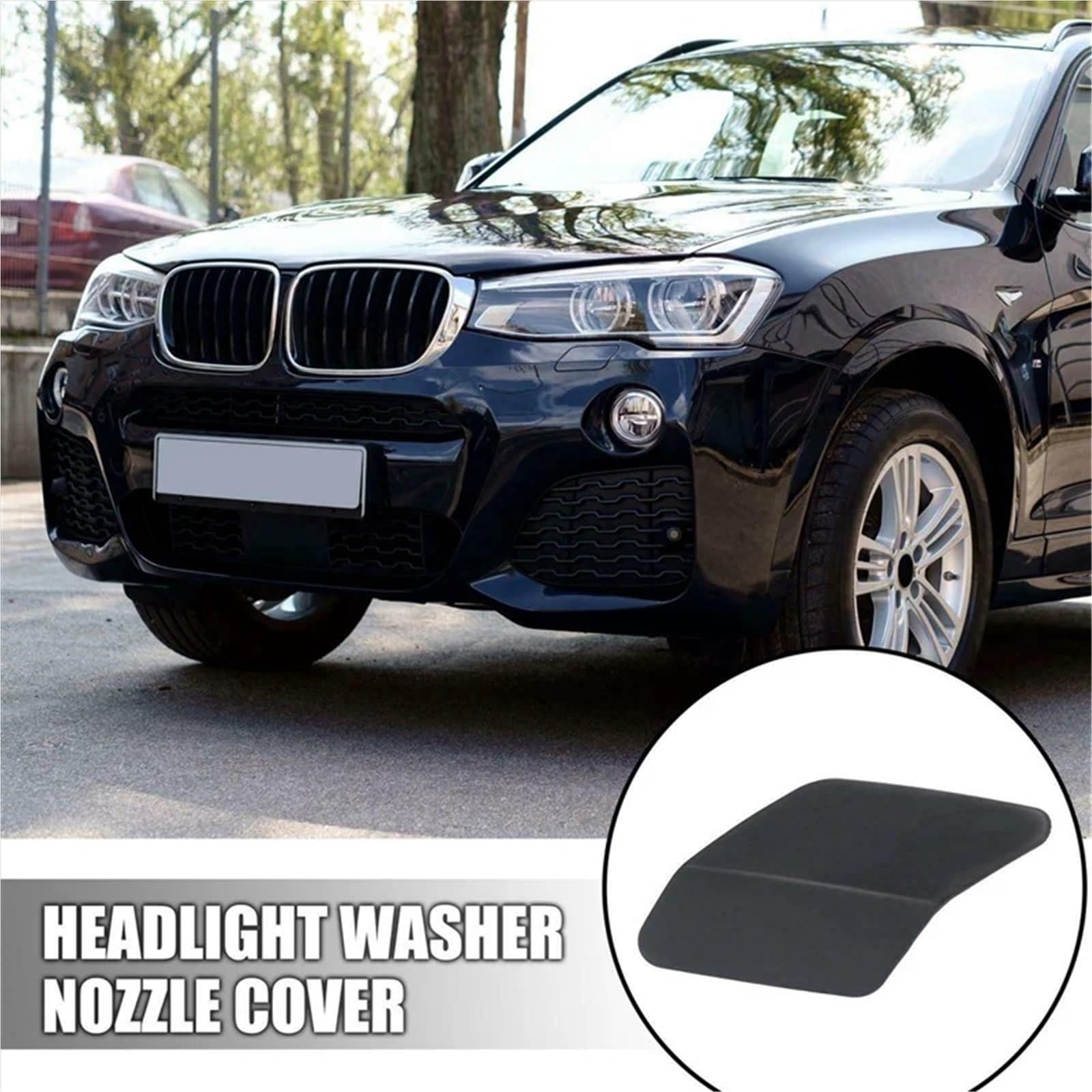 Copertura lavafari Tappo Per BMW Per X6 F15 F16 2015-2019 Copertura Ugello Lavavetri Faro Anteriore Sinistro Piastra Di Spruzzo Acqua Per La Pulizia Dei Fari 51117422903