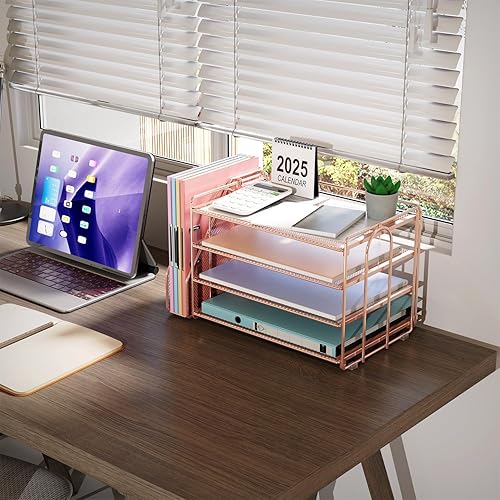 Miniatura 7 de gianotter 4-Tier Paper Organizer With Magazine Holder, Desk Organizers and Accessories, Desk Accessories & Workspace Organizers, File Organizer for
