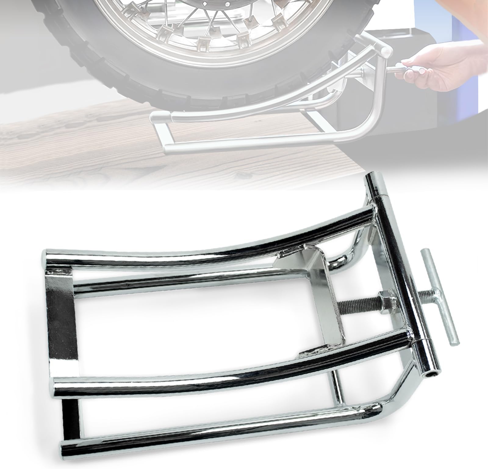 Motorcycle Wheel Stand, Motorcycle Tire Changing Stand, Motorcycle Lift Table, Suitable for Motorcycle Maintenance, Tire Change, Auxiliary Wheel Support, Motorcycle Front and Rear Wheel Removal Aids
