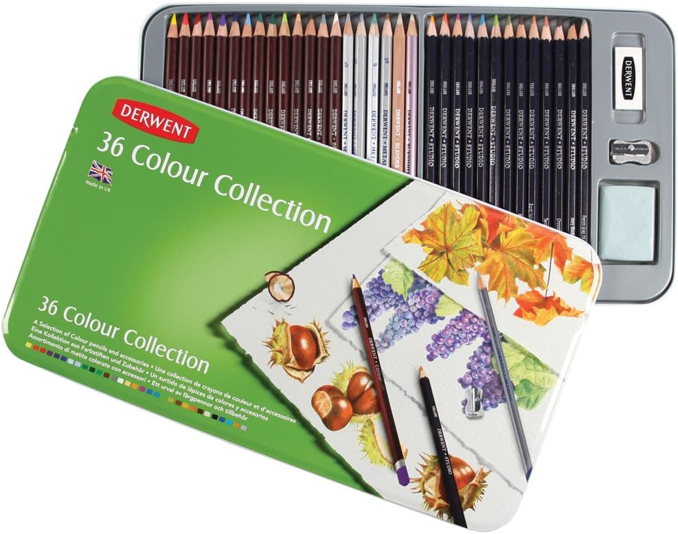 Derwent Coloursoft Colored Pencil 36 Piece Colour
