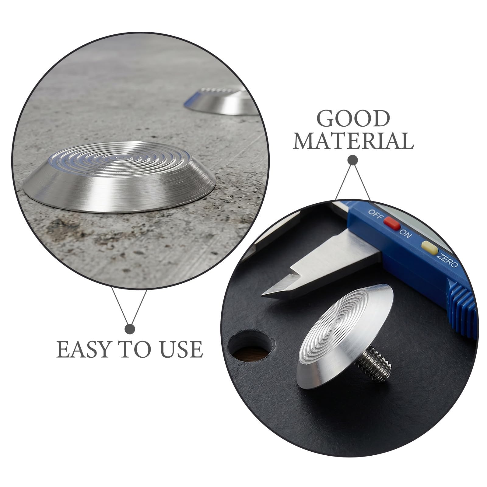 SHINEOFI 20 Pièces Clous Podotactiles Acier Inoxydable pour Sécurité Piétonne Marquage Sol pour Aveugles Adaptés aux Trottoirs et Stations de Métro