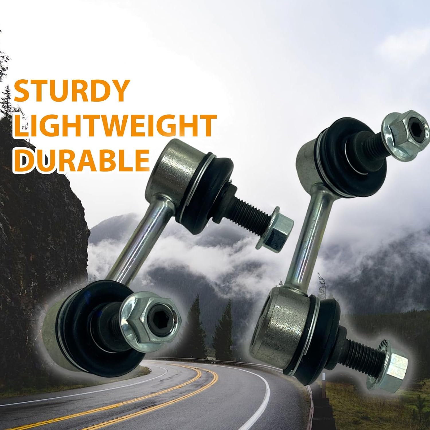 K750125 K750126 2 Pcs For 2006-2015 CSX ILX Civic Rear Suspension Sway Stabilizer Bar End Drop Link Kit Zinc-Nicky Alloy Left & Right Automotive Replacement Parts 52321-SNA-A01 51320-SNA-A02