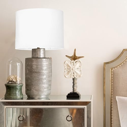 Miniatura 3 de Beaupretty Lámpara de mesa, cúpula de casa, lámpara de escritorio, lámpara blanca y negra, lámpara colgante vintage para lámpara de mesa, lámpara de