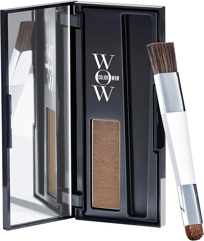 Root Cover Up – Temporary Hair Color Touch-Up | Water-resistant, mess-free touch-up for grays and thinning hair. Provides instant root and hairline coverage or highlights.