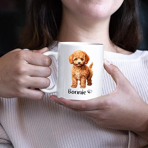 Miniatura 133 de Taza de café negra personalizada con nombre Chow Chow Chow de 11 onzas, taza de café blanca personalizada para perros Chow Chow, regalos para Chow