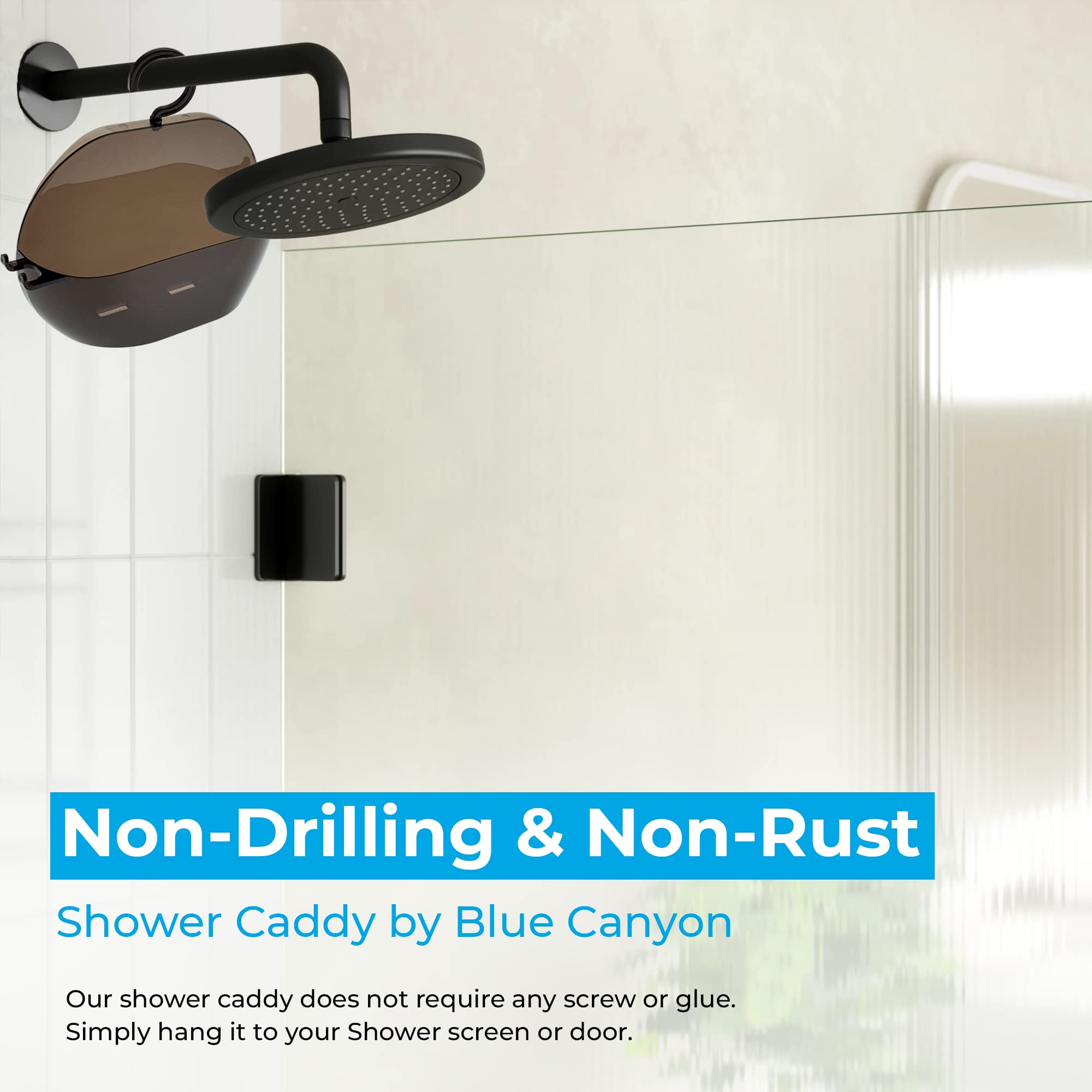 Blue Canyon Plastic Shower Hanging Caddy - Image 3