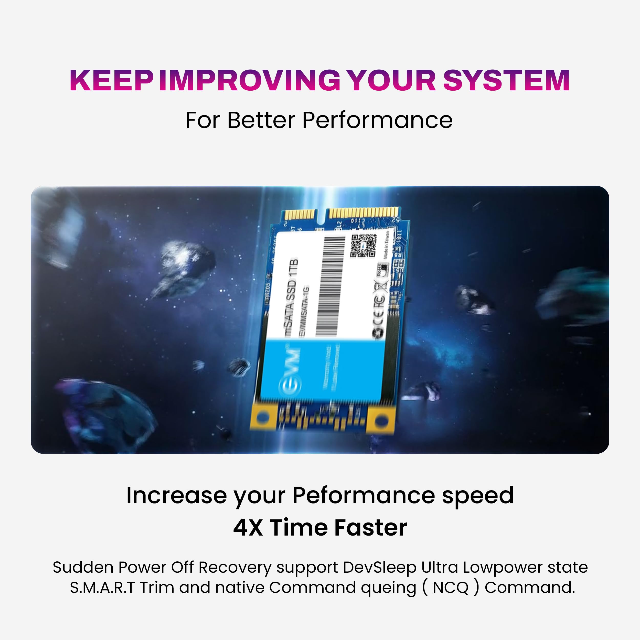 内蔵型SSD WINTEN mSATA SSD 1TB WTMSATA-SSD-1TB EVM 1TB mSATA Internal SSD