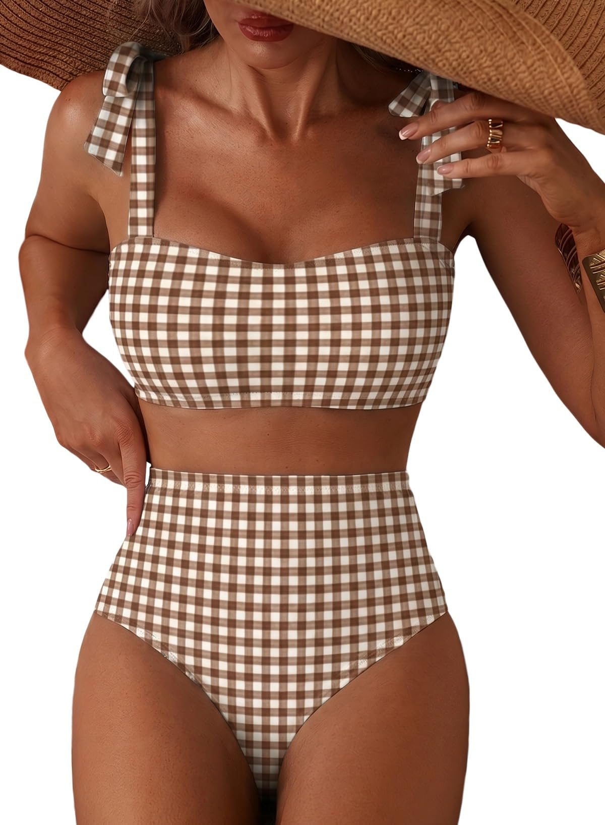 Women's Tie Shoulder Bikini Set