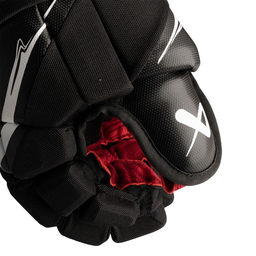 Bauer Vapor Fly40 - Guantes intermedios, color blanco y negro