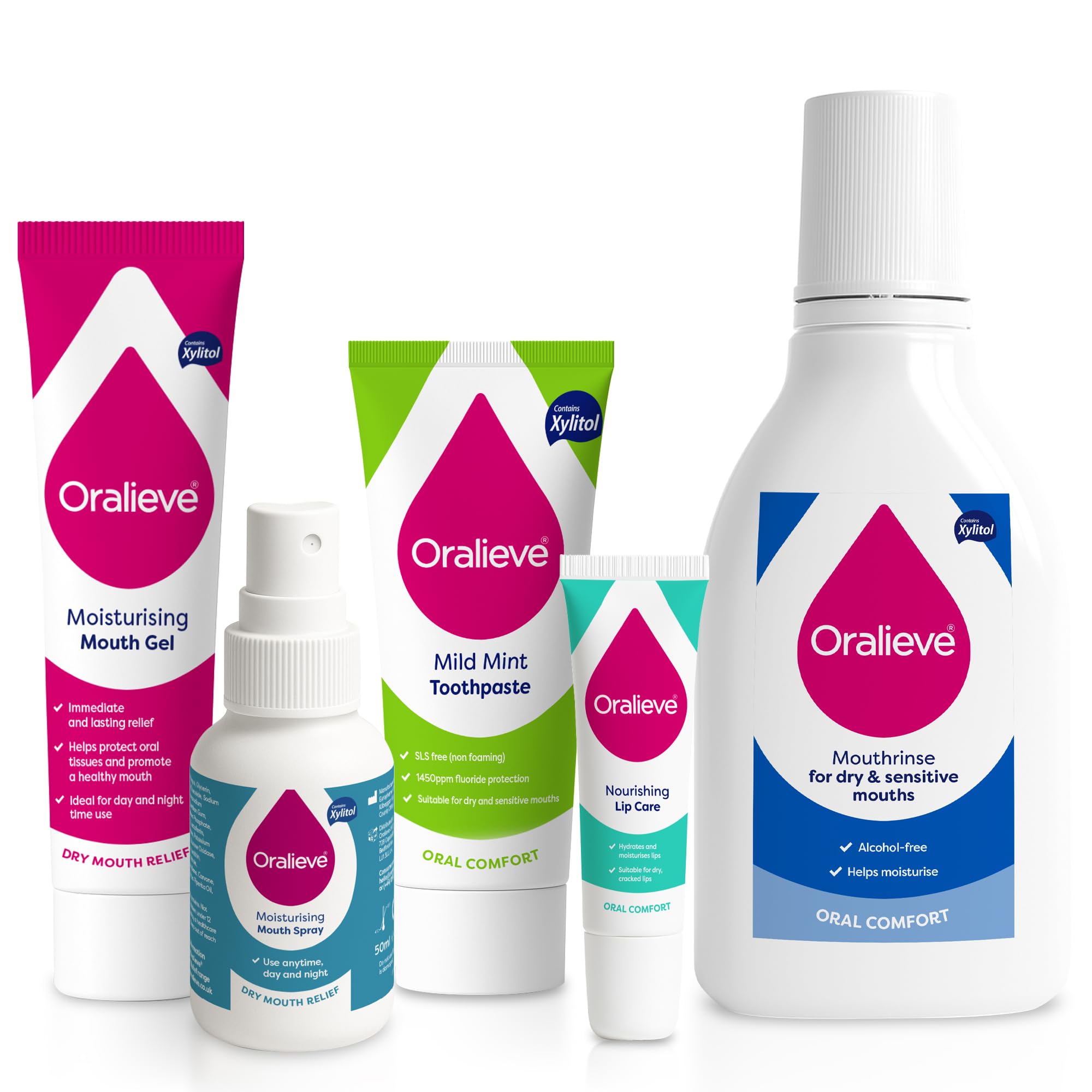 Sponsored Ad – Oralieve Dry Mouth Relief Starter Kit (Includes Moisturising Dry Mouth Gel 50ml, Moisturising Spray 50ml, Ultra Mild Toothpaste 75ml, Alcohol-Free Mouthwash 500ml & Nourishing Lip Care 10ml)