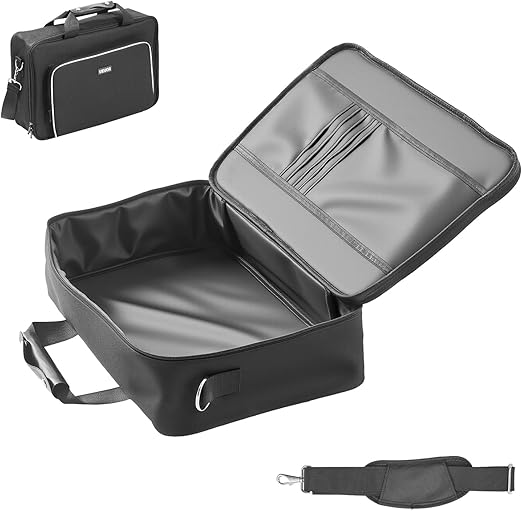VEVOR PS5 Carrying Case and Backpack, Travel Bag for Playstation 5 & PS5 Slim, Soft Interior Lining, Waterproof Nylon/EVA