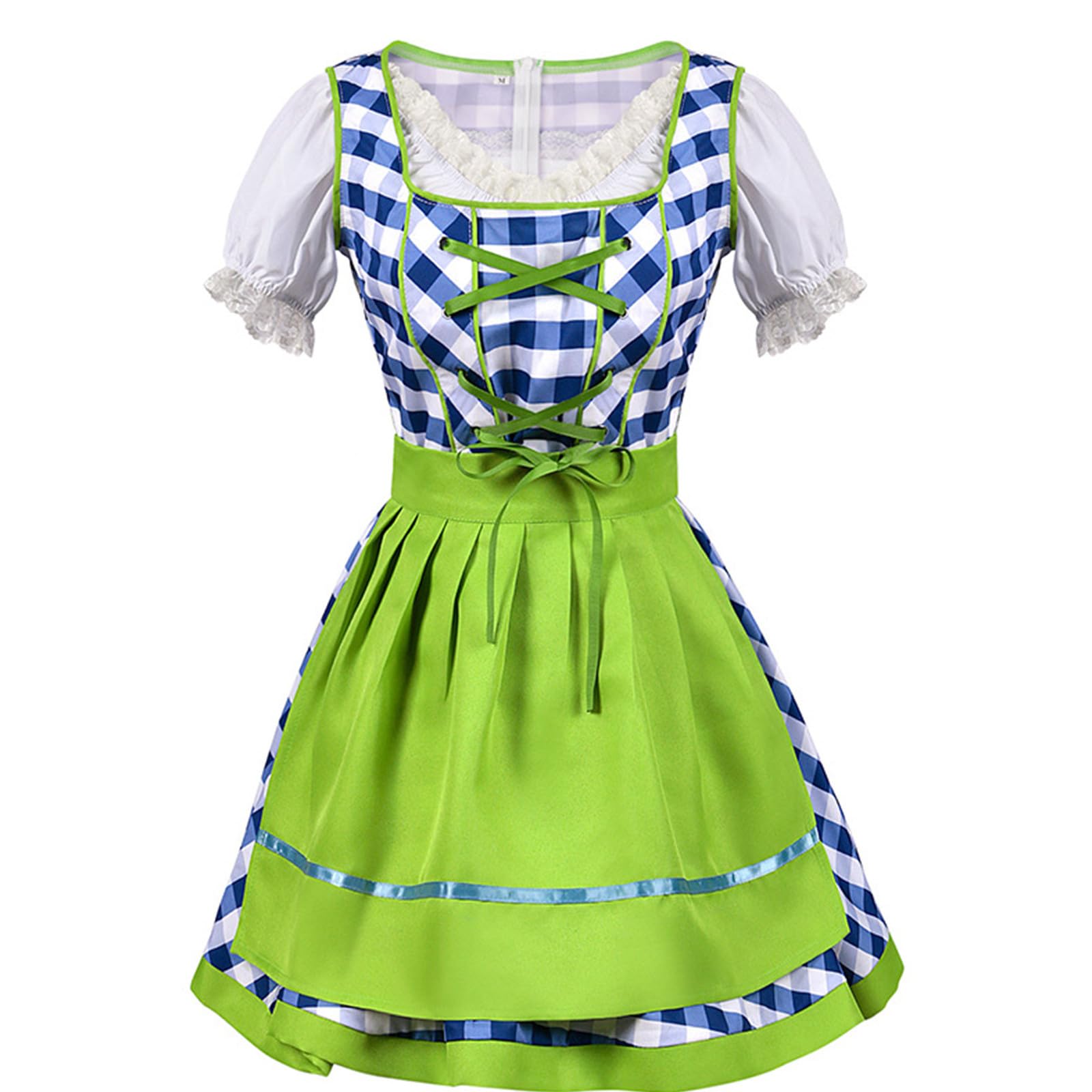 Generisch Dirndl Damen Kurz Dirndl-Komplettsets Oktoberfest Damen Outfit