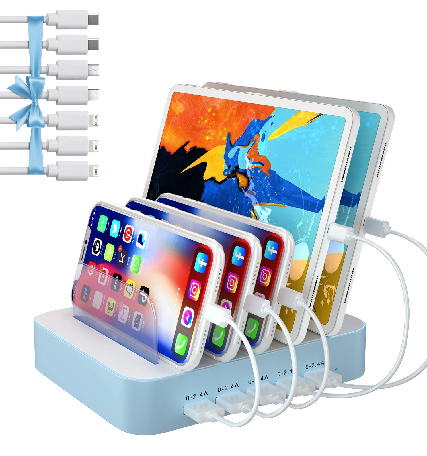 Charging Station For Multiple Devices Port Usb A Charging