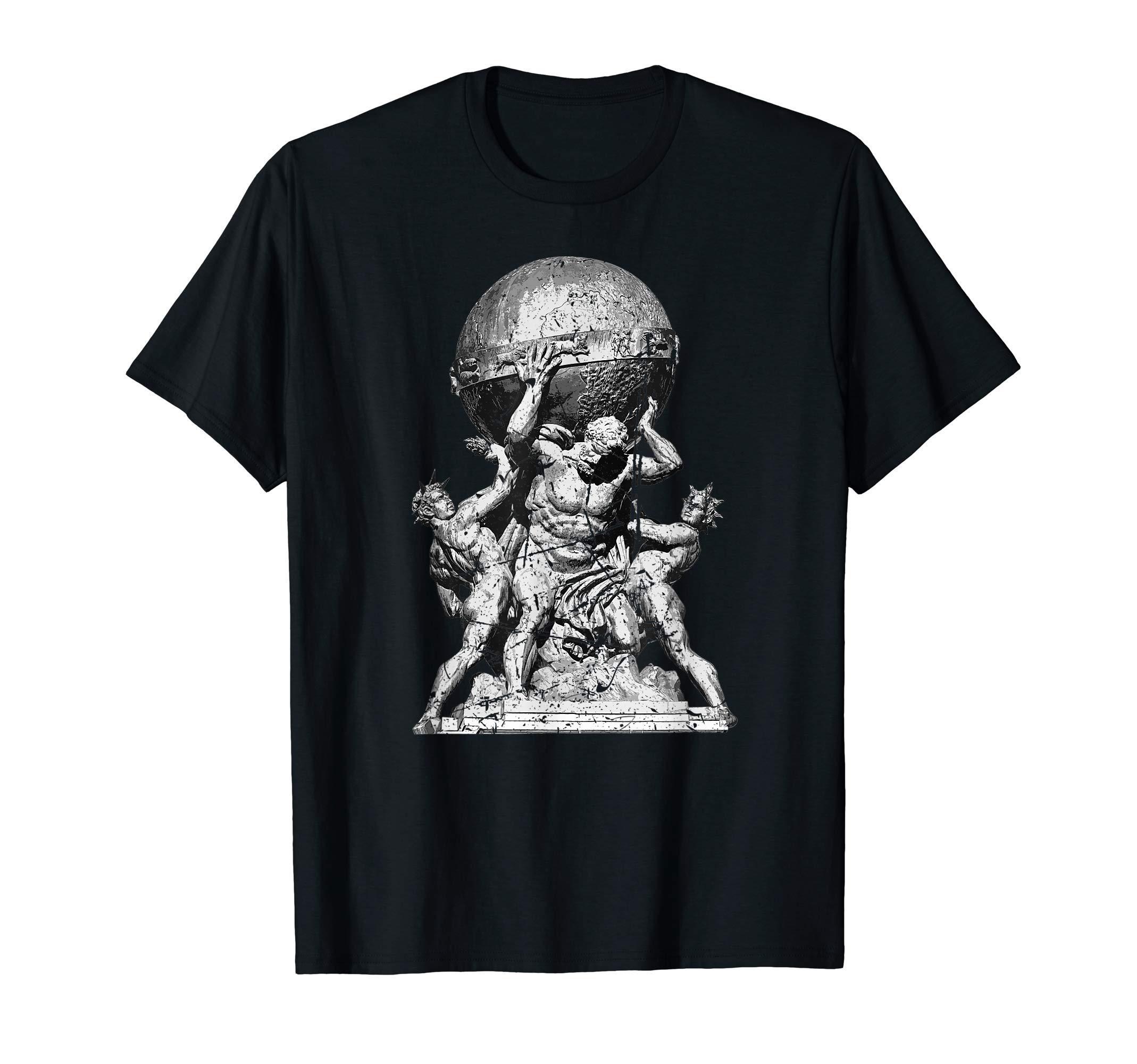 Atlas Greek Mythology CreationzAtlas Greek Mythology Illustration Greece Greek Gods T-ShirtOEKO-TEX STANDARD 100