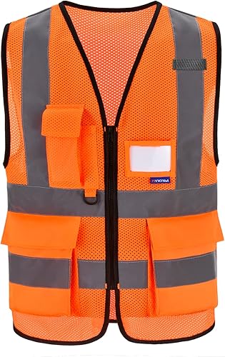 Miniatura 19 de Chalecos de seguridad reflectantes verdes A-SAFETY, talla 3XL