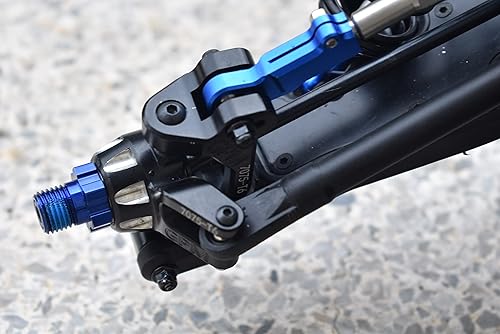 Miniatura 4 de GPM Upgrades 7075-T6 Bujes delanteros C de aluminio para 18 4WD Sledge Monster Truck (95076-4) RC Cars (rojo)