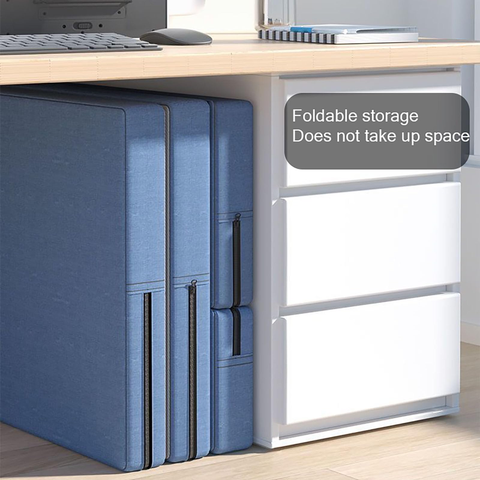 Colchón plegable portátil para invitados, tapete de 4 piezas con cabecero y funda lavable, ideal para viajes, camping o sala de estar, color rojo, 160 x 60 x 5 cm