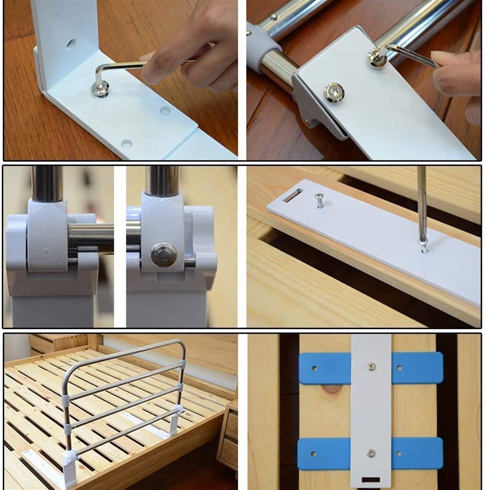 Sponda Letto for Anziani, Sponda Letto Anticaduta di Sicurezza Corrimano Laterale Letto Portatile Maniglia di Assistenza for Adulti for Anziani o Bambini
