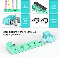 Vista 5 de Switch Controller Charging Dock - Animal Crossing & Switch OLED Model Joycons, Charges up to 6 Joycons with Game Card Storage Stand