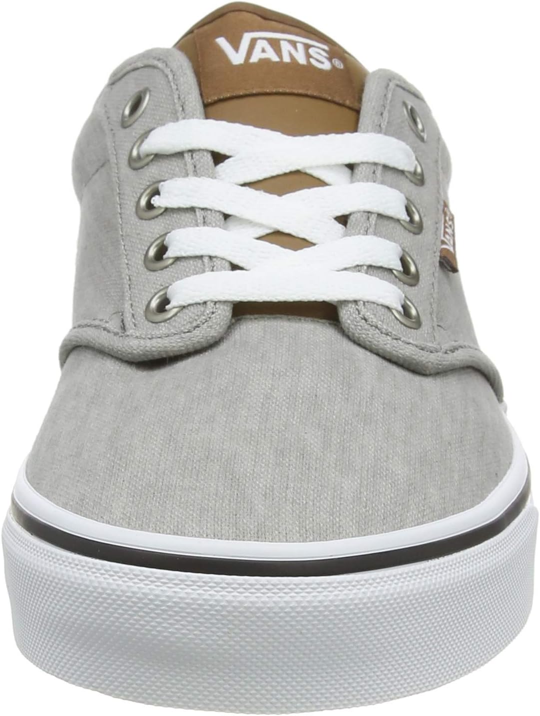 Vans Men's Atwood Canvas Trainers, Grey Enzyme Wash Drizzle White W58, 10
