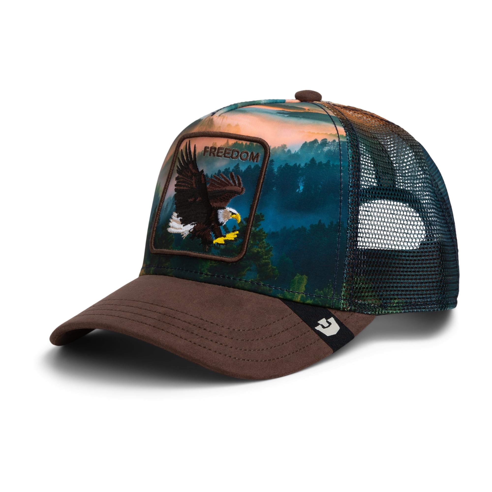 Goorin Bros. Eagle in The Element CapBros. Women/Men - mesh Cap Baseball Trucker Snapback, with Peak, Lining All-Season Spring Summer Autumn Winter - One Size Brown