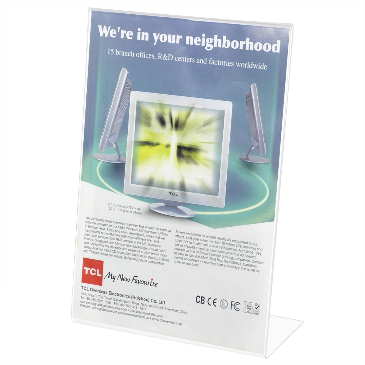 10 X A5 Acrylic Poster Menu Holder Perspex Leaflet Display Stands Buy