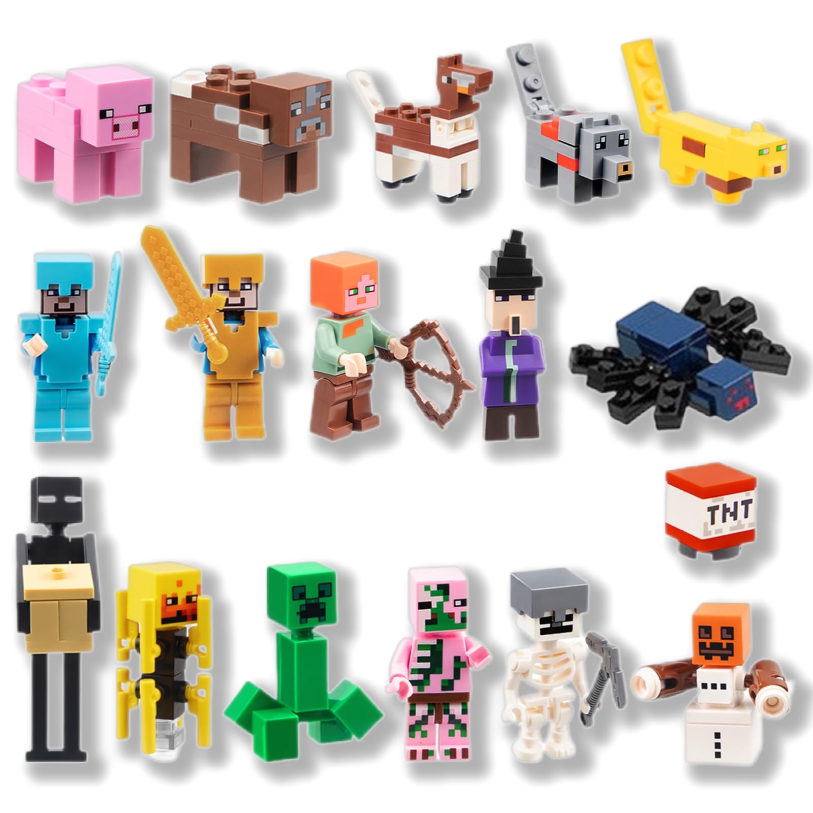 Thingehoy 16PC Spielzeug Figuren Set, Tortenfiguren Set, Tortendeko Deko, Cupcake Deko, Party Kuchen Deko, Cartoon Tortendekoration Geburtstag Party Torte Deko Supplies