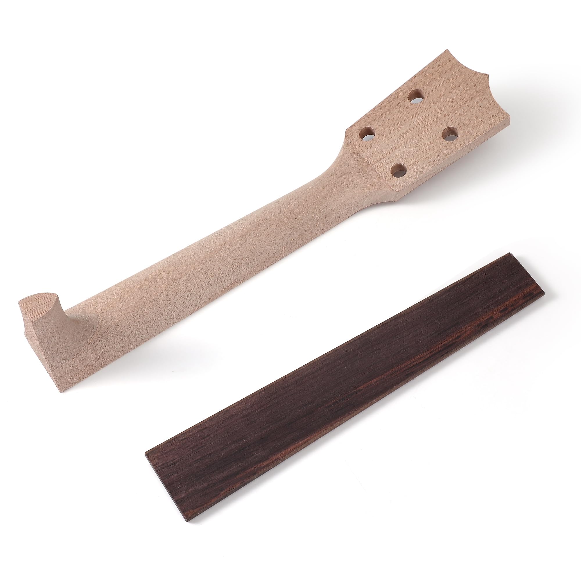 RuiJOTWAT 21-Inch Diy Ukulele Neck Kit, Cigar Box Handle + Strings + Tuning Pegs + Bridge - Image 4