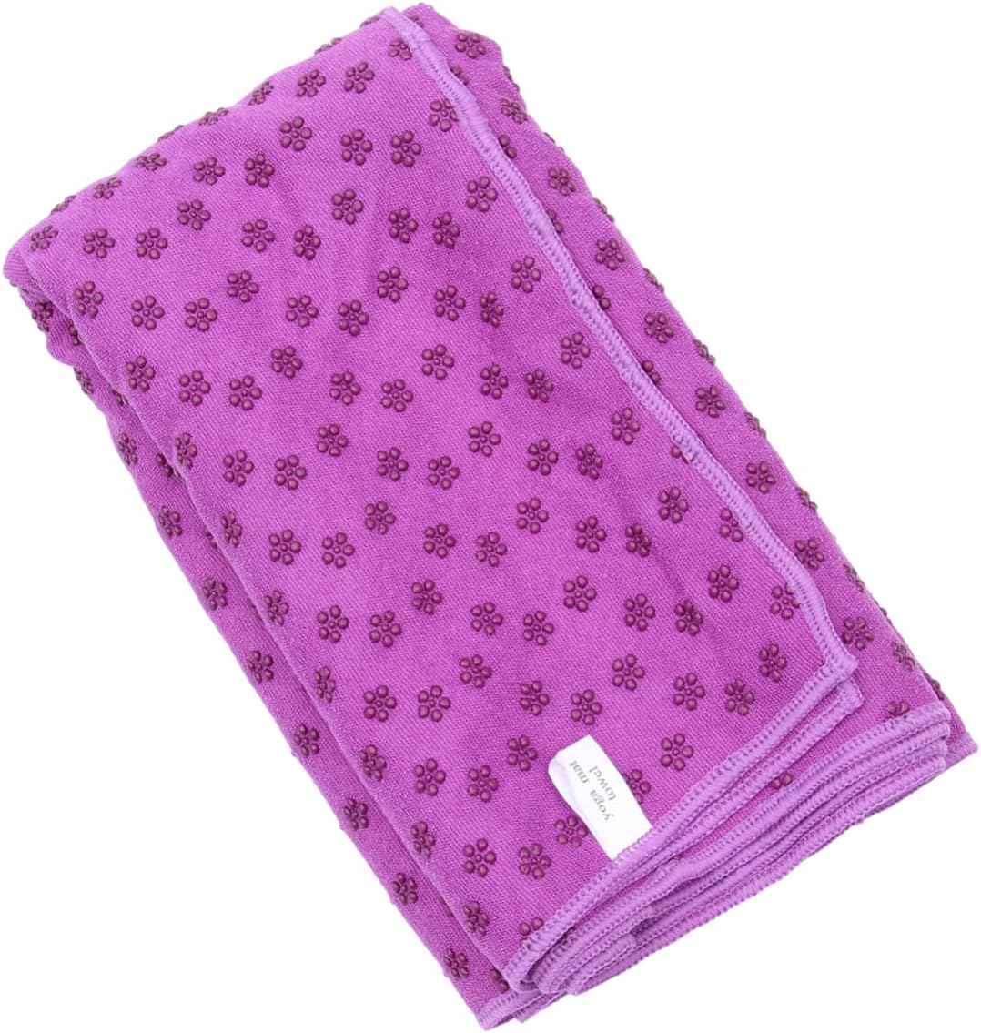 Milisten 1Pc Purple Slip Fitness Mat Lightweight Blanket for Home Gym Yoga Exercises for Yoga Enthusiasts