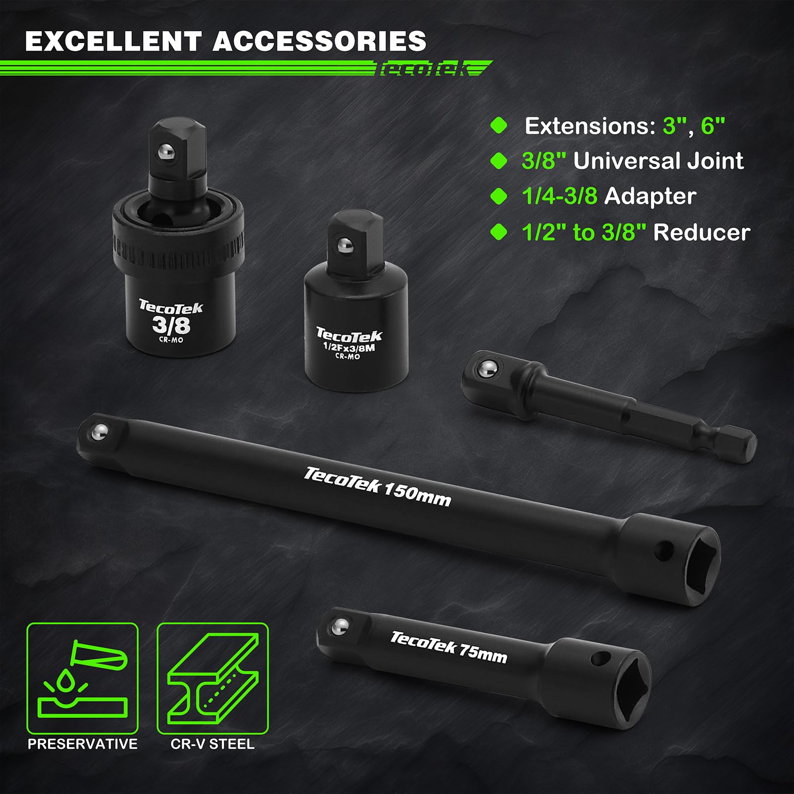 TecoTek 49-Piece Impact Socket Set -5