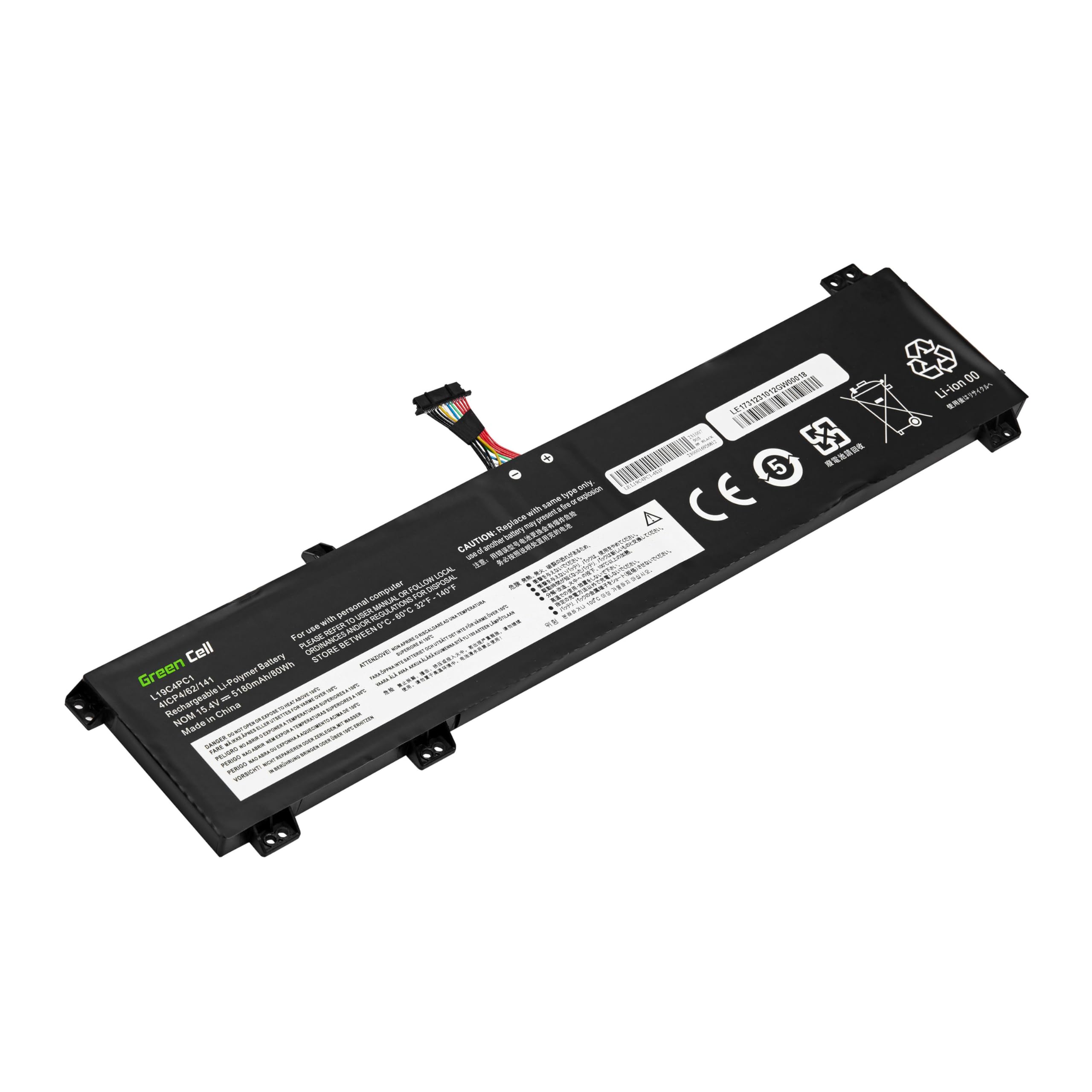 Green Cell Bateria do laptopa Lenovo Legion 5-15ARH05 5-15ARH05H 5-15IMH05 5-15IMH05H 5P-15ARH05H 5P-15IMH05H / L19C4PC1 L19M4PC1