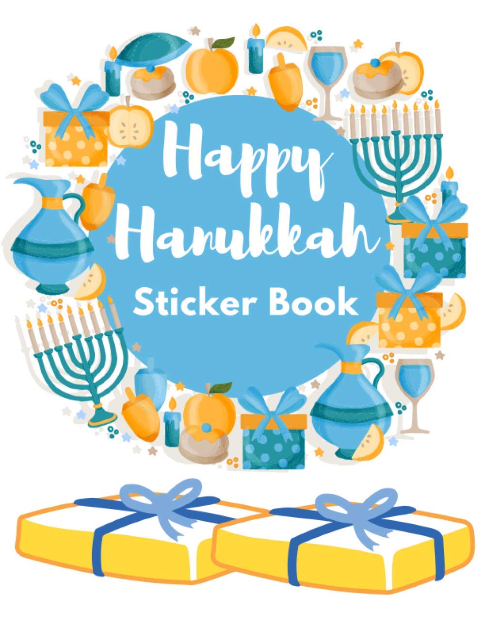 Happy Hanukkah Sticker Book: Blank Collecting Album for Favorite Stickers Gift for Kids