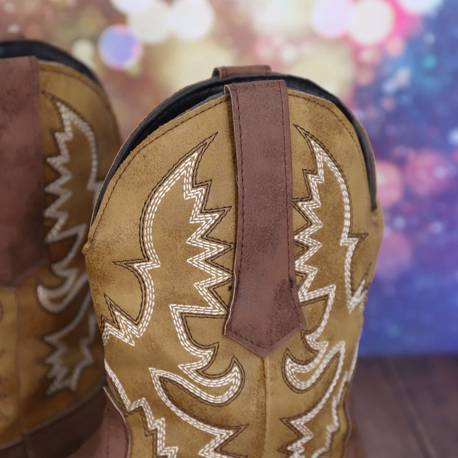 Damen Stiefel Schaft XXL Gefüttert mit Absatz Cowboystiefel Boots Wasserdicht Herbst Stretch Weite H Weitschaftstiefel Kniehohe Stiefel Winter Halbhoch Schlupfstiefel Winterstiefel