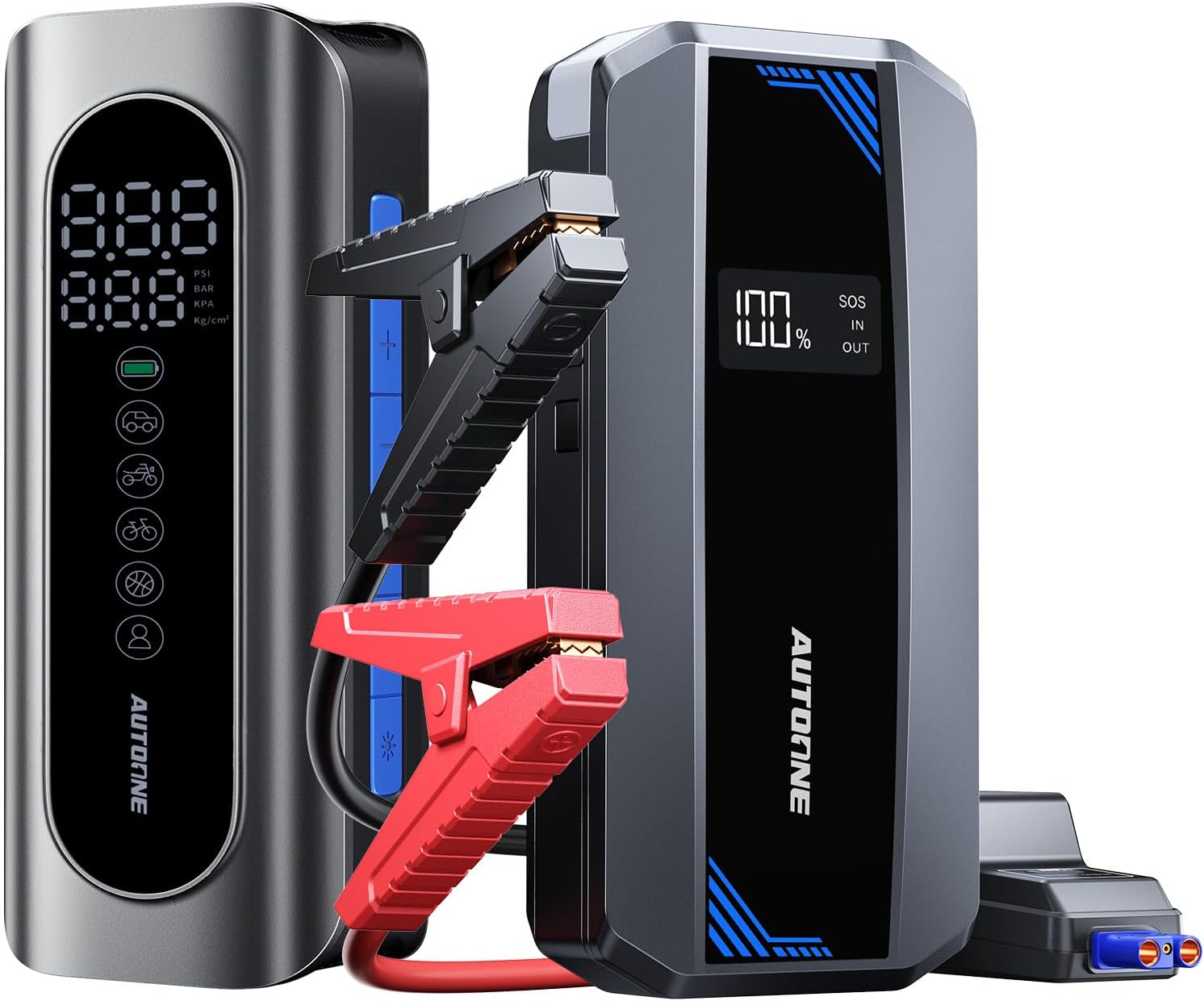 AUTOONE Car Jump Starter 5000A Battery Booster & Tire Inflator Portable Air Compressor