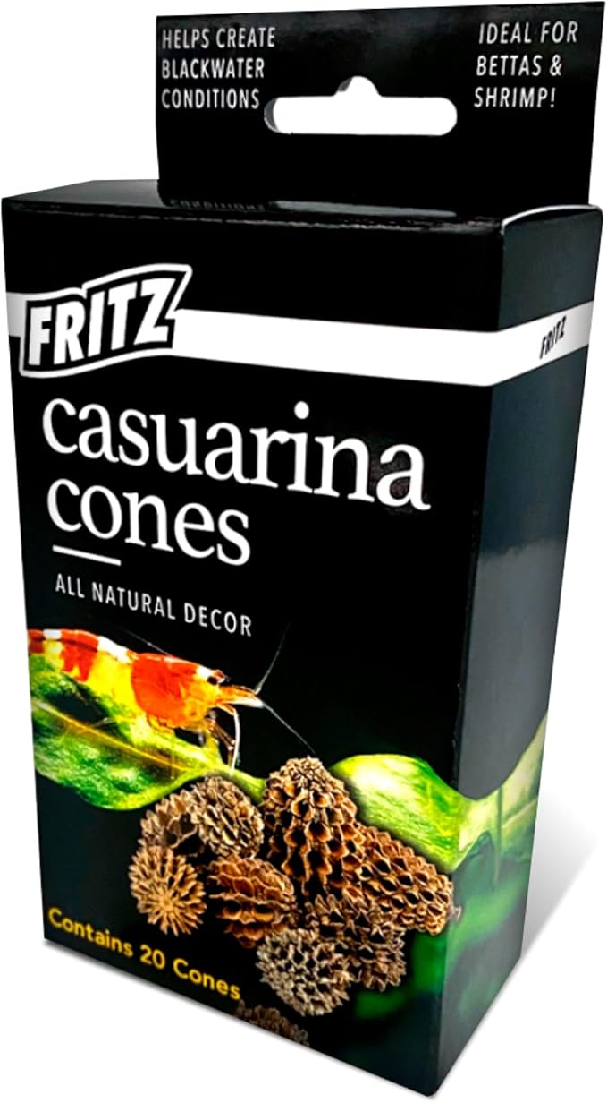Fritz Aquatics Betta Botanicals for Betta and Community Fish Aquariums (Casuarina Cones - 20ct)