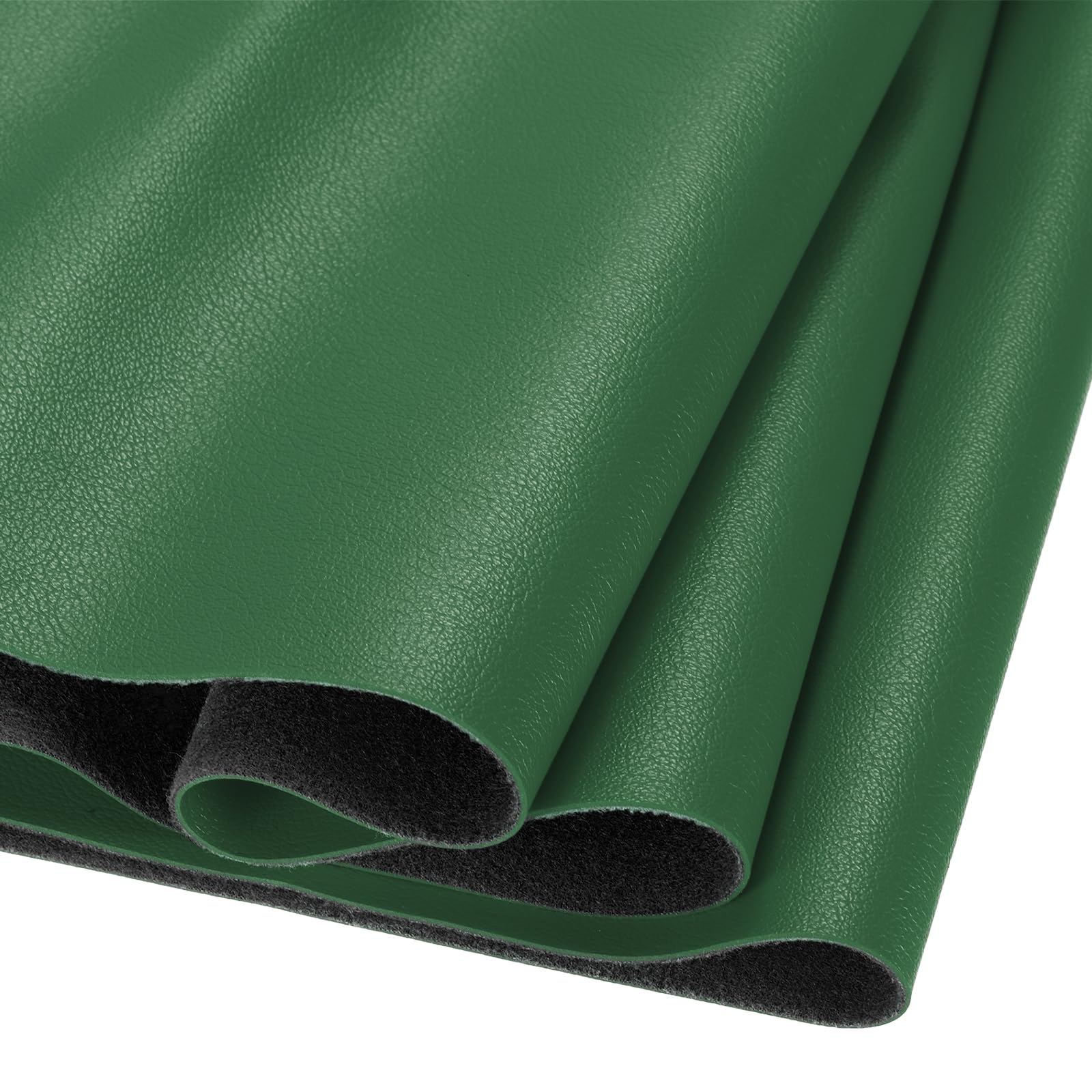 DMiotech 1 Pack 12 Inch x 53 Inch Faux Leather Strip Furniture Cover Fabric Skin Green PU Leather Roll for Handmade DIY Craft Projects