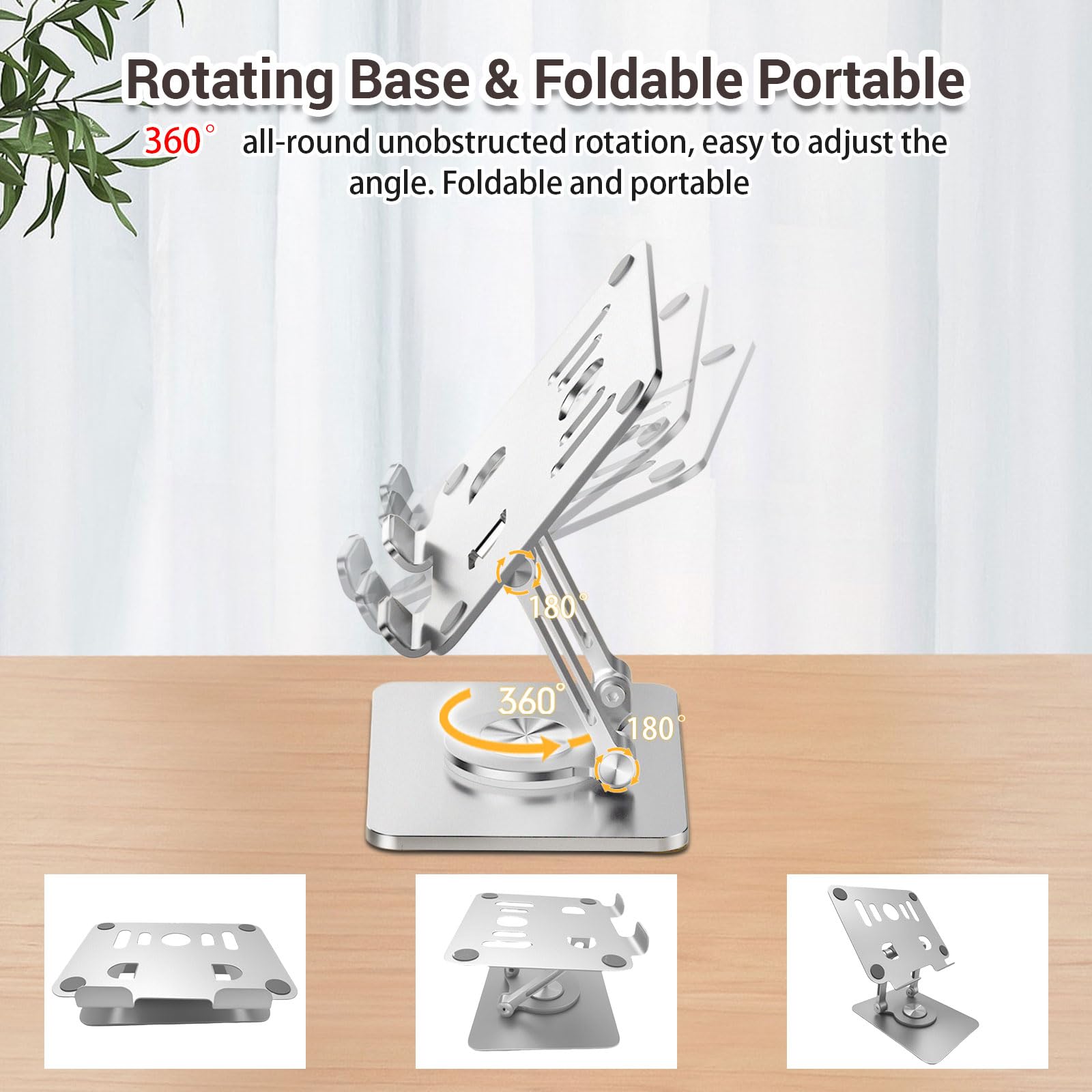 Supporto Tablet Girevole a 360° Regolabile Compatibile con 4-13'' iPad Android