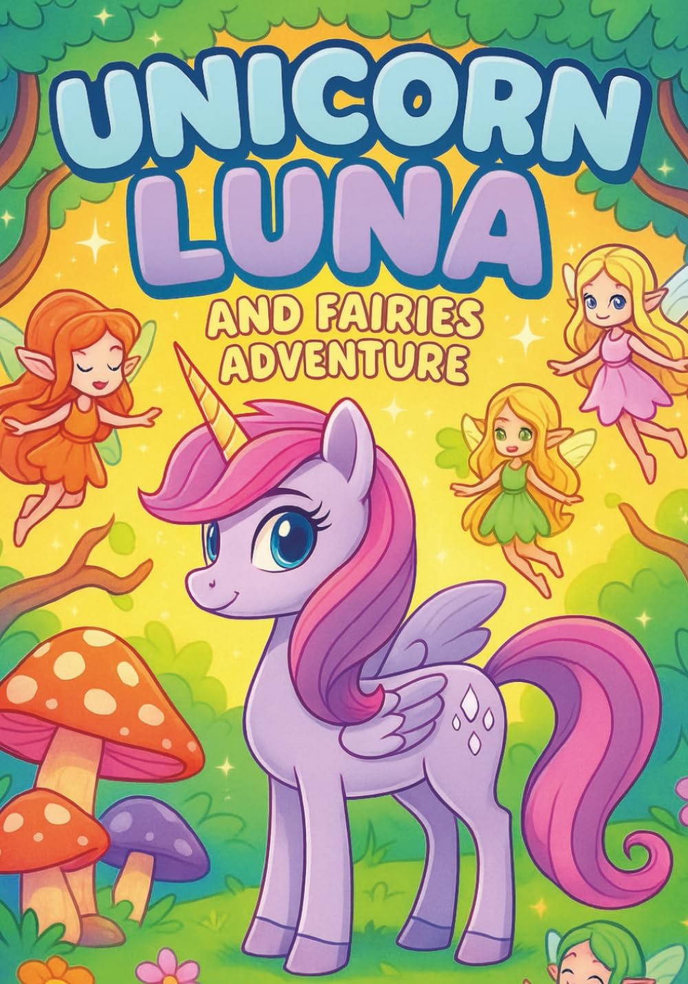 Unicorn Luna and Fairies Adventure: Magical Coloring Book for Kids – 100 Cute and Enchanting Pages with Unicorns, Fairies, and Fantasy Scenes | Every ... Book for Girls (Luna The Unicorn Adventures)
