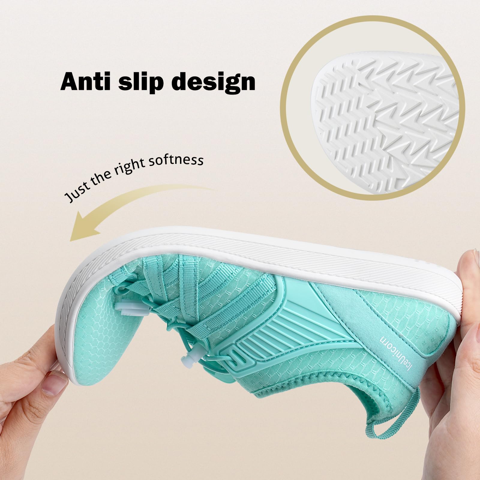 IceUnicorn Zapatos descalzos para mujer, zapatos descalzos anchos para hombre, puntera ancha, zapatos de baño, zapatos de playa, zapatos de natación, zapatos acuáticos