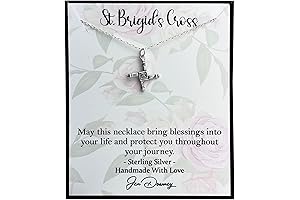 St. Brigid's Cross Irish Blessing Necklace