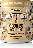 Dr. Peanut Pasta de Amendoim c/Whey Protein - Sabor Cookies & Cream, Pote 600g