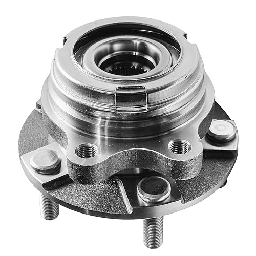 Miniatura 4 de Detroit Axle - 2 bujes de rodamiento de rueda delantera de repuesto para Nissan Altima 2007 2008 2009 2010 2011 2012 [2.5L 5 lengüetas con ABS]